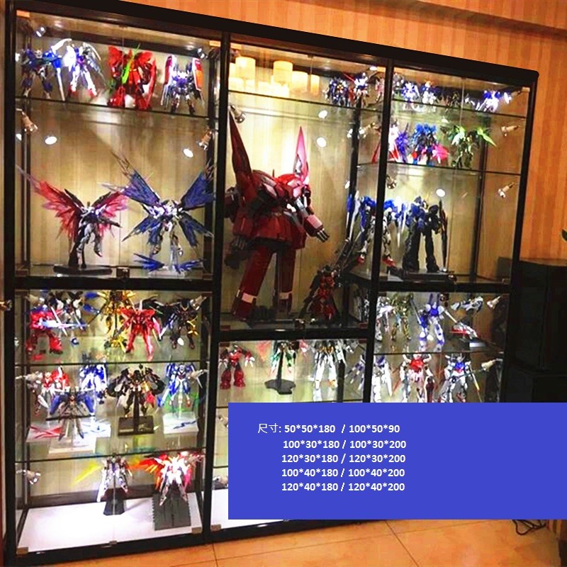F02-玻璃玩具櫃 (多款尺寸及配件)